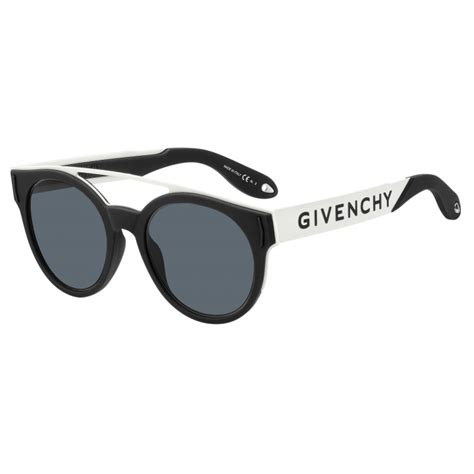 givenchy gv 7017/n/s - 807 ir schwarz|Givenchy GV7017NS Grey Blue Round Unisex Sunglasses GV .